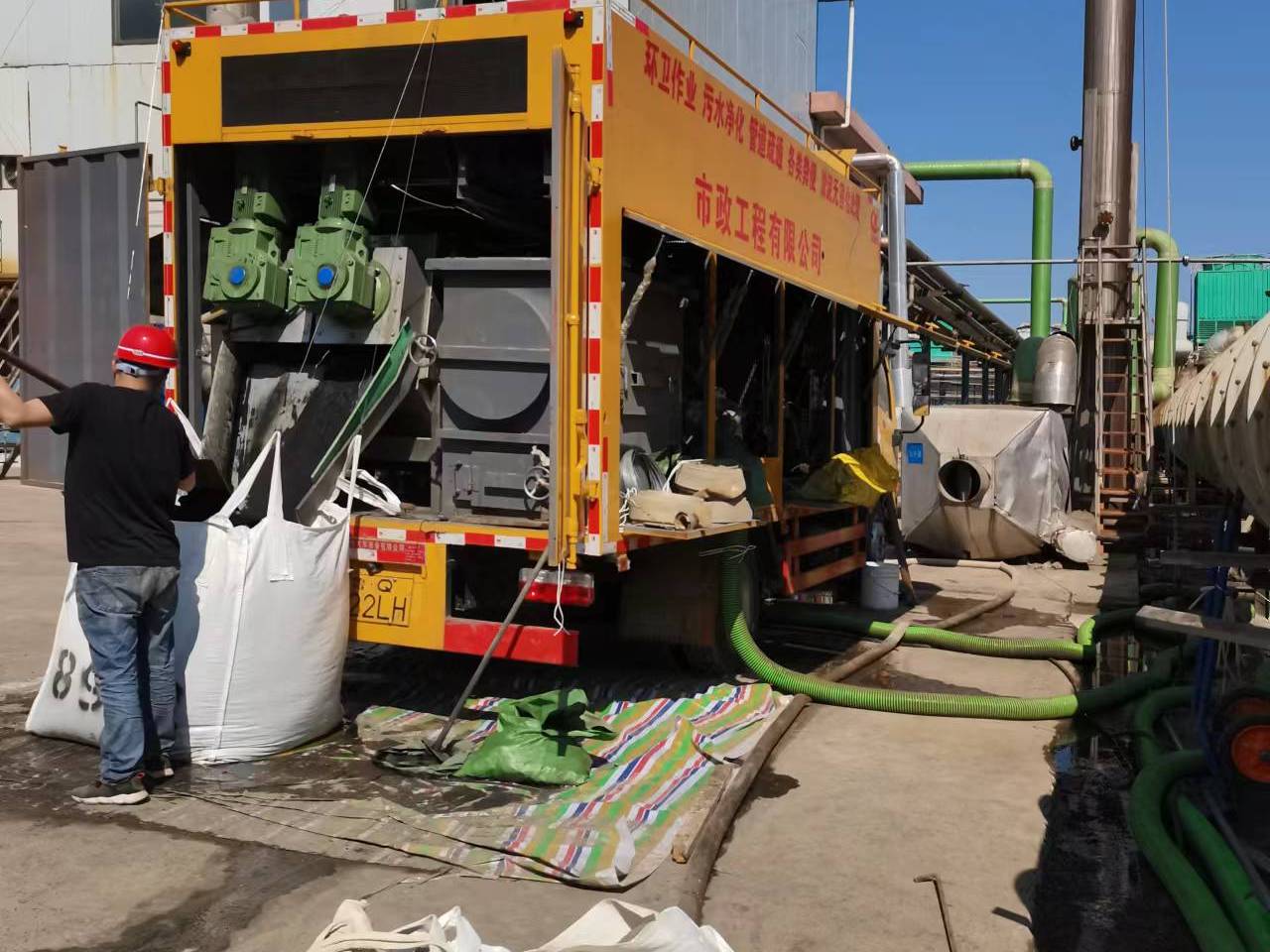 安塞淤泥压干处理